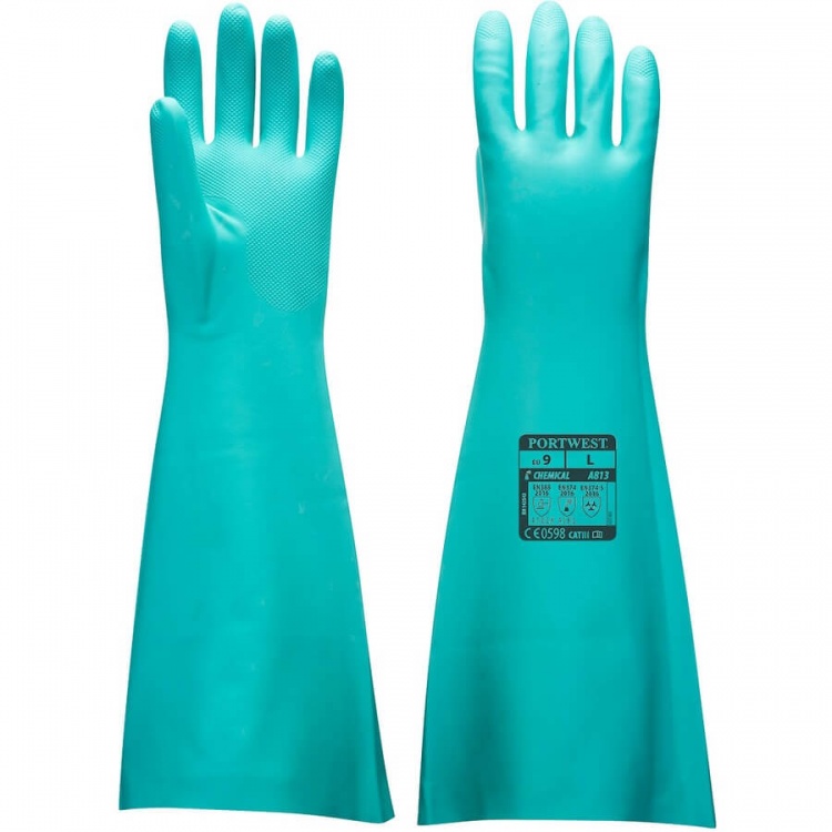 Portwest A813 Extended Length Nitrile Gauntlet